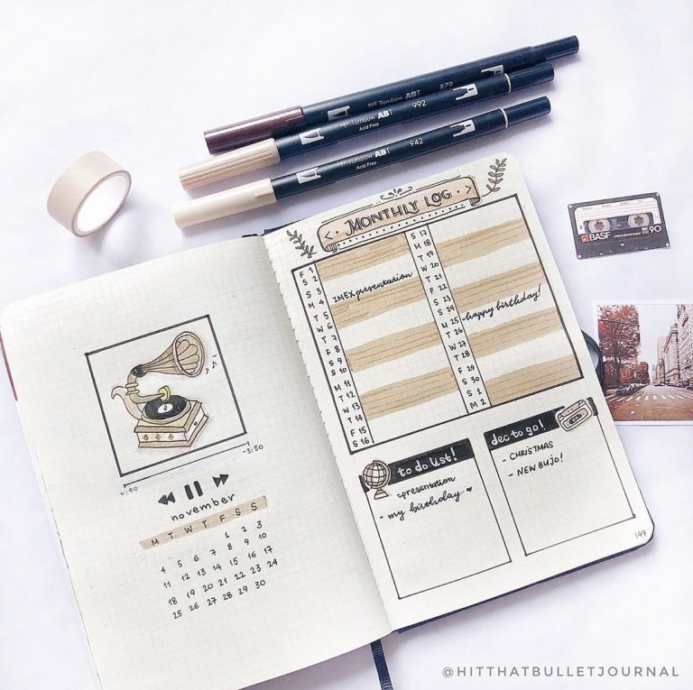 34+ November Bullet Journal Ideas For Your Bujo