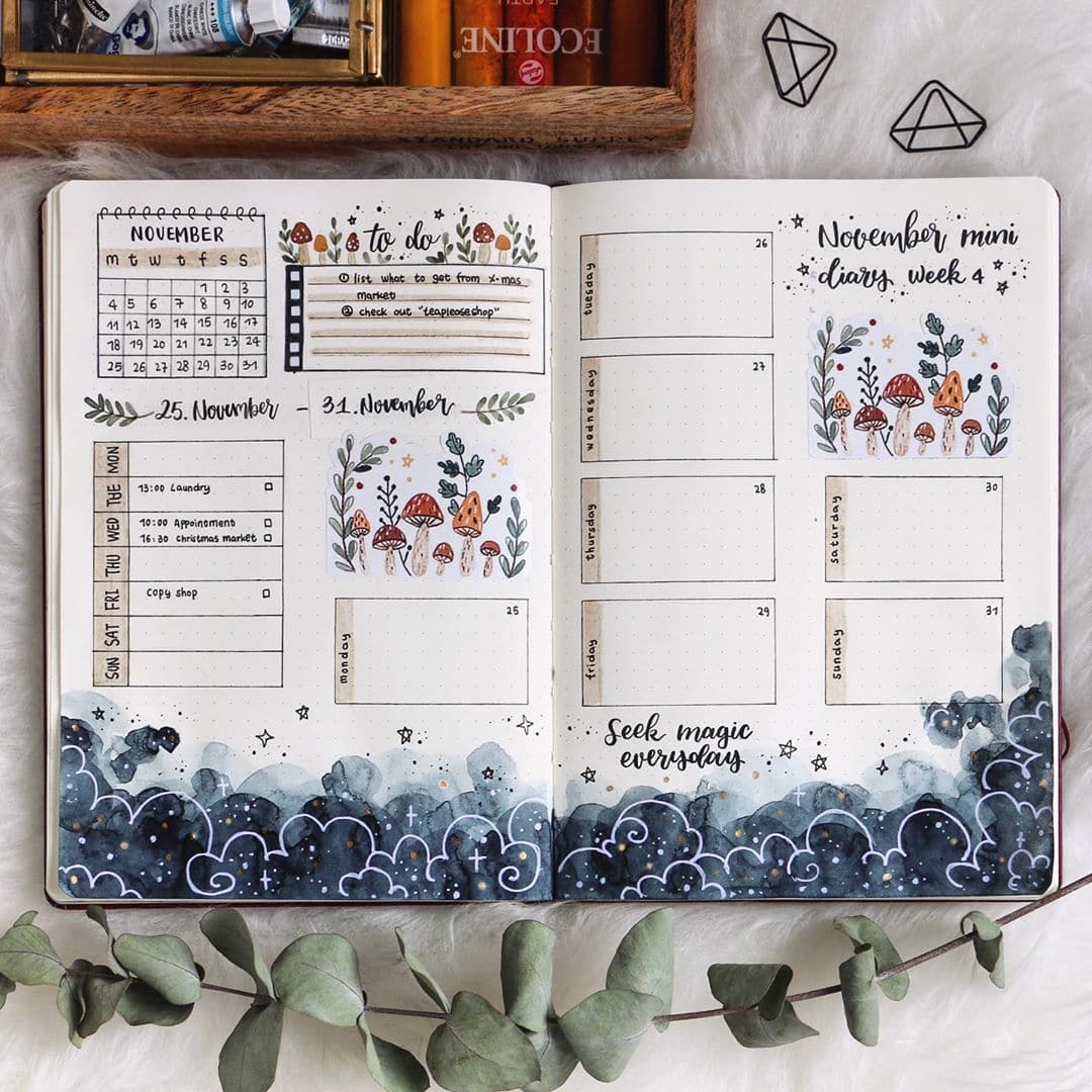 34+ November Bullet Journal Ideas For Your Bujo - The Creatives Hour