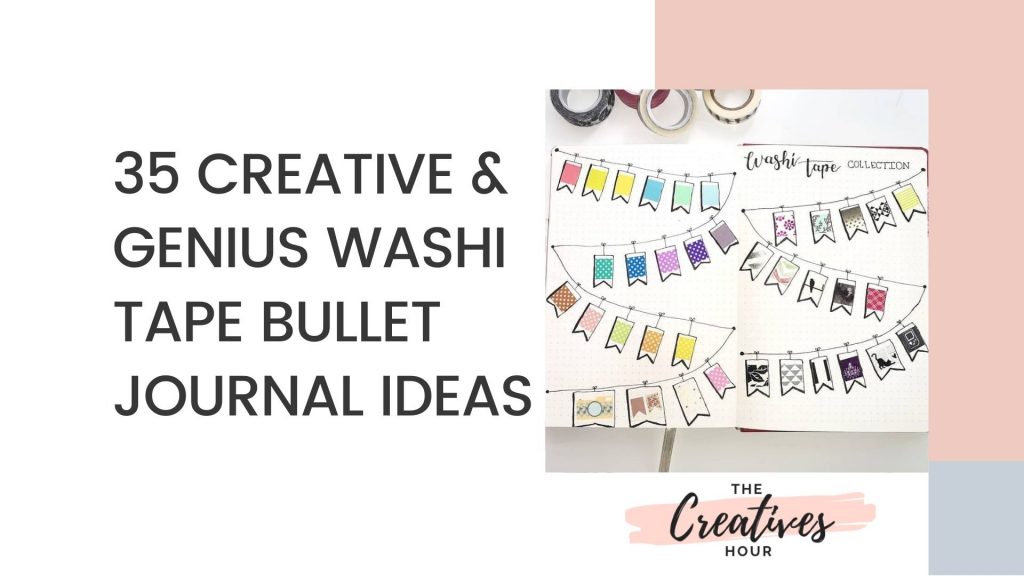 Cute Bullet Journal Washi Tape Swatch to Organize your Washi