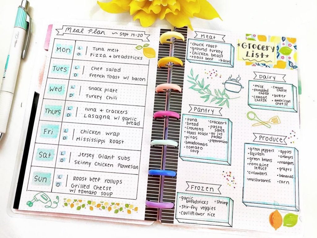 21-unique-meal-planning-bullet-journal-ideas-spreads