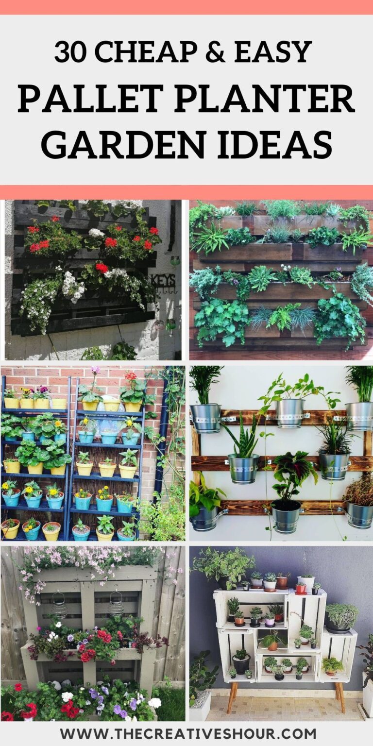 30+ Stylish Pallet Planter Ideas for Outdoors & Indoors