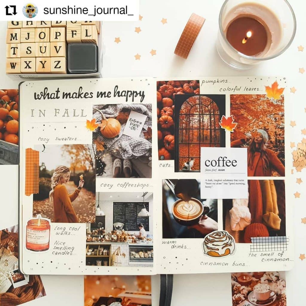 Bullet Journal Coffee Theme Coffee Doodles and Moodboards 2