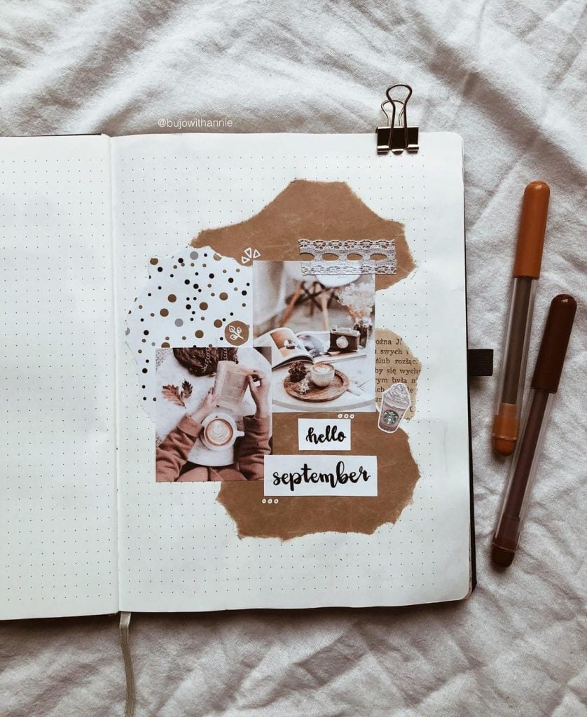Bullet Journal Coffee Theme Cover Page 10