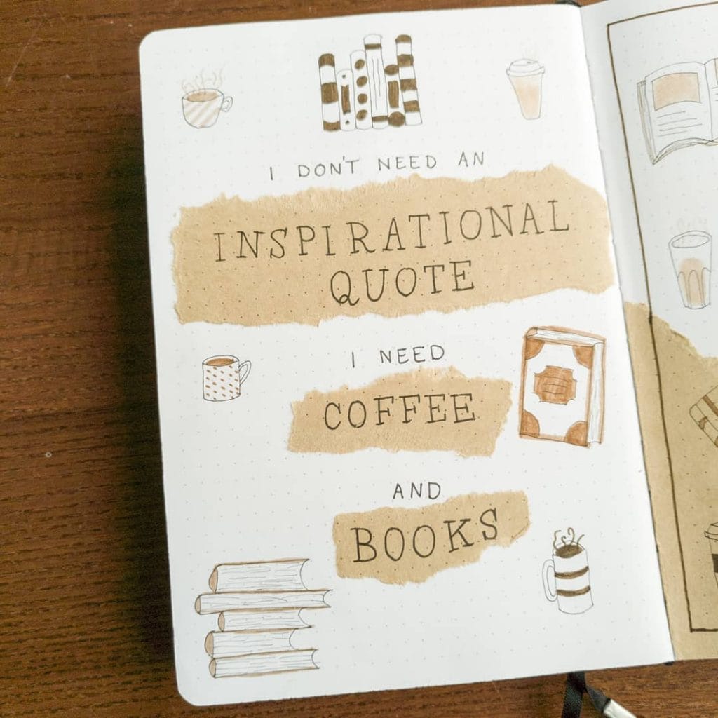 Bullet Journal Coffee Theme s Coffee Quote