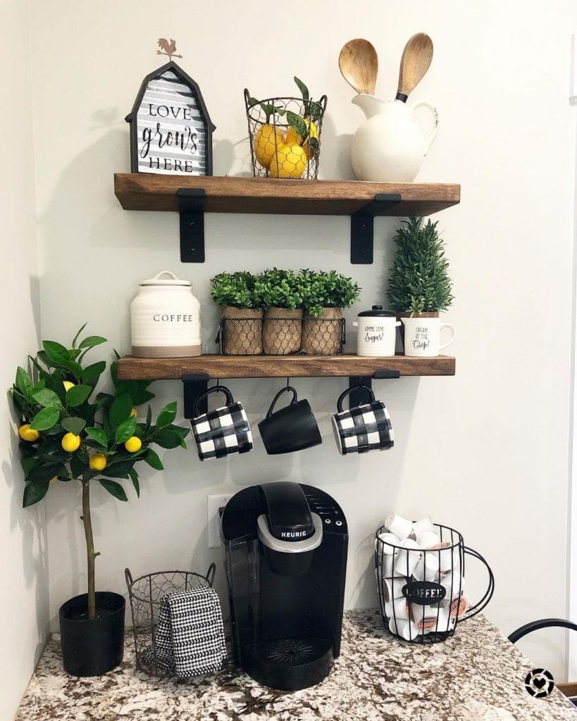 40 Creative And Inviting Coffee Bar Decor Ideas