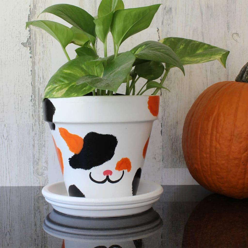 Painted Flower Pots Animal Pattern 1