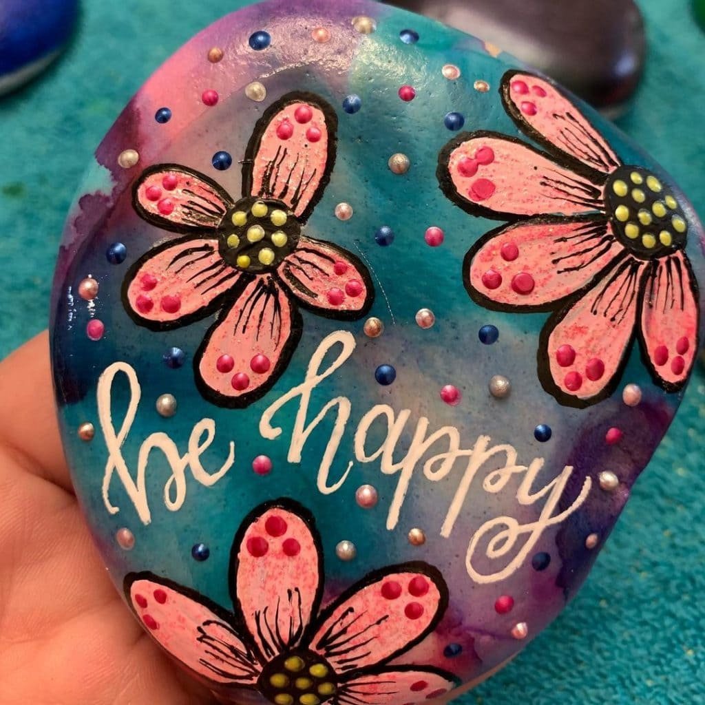 45 Super Easy Rock Painting Ideas For Inspiration