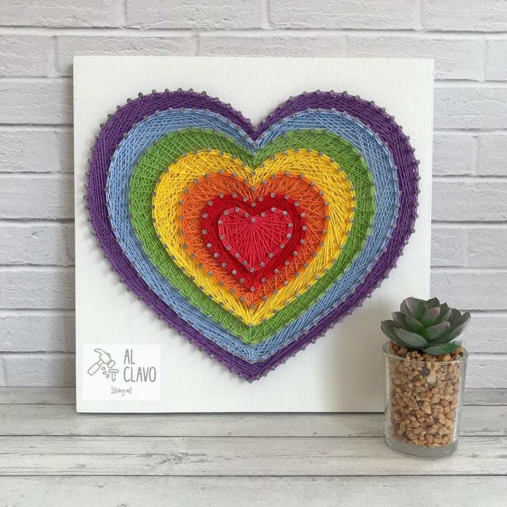 String Art Ideas Love 2