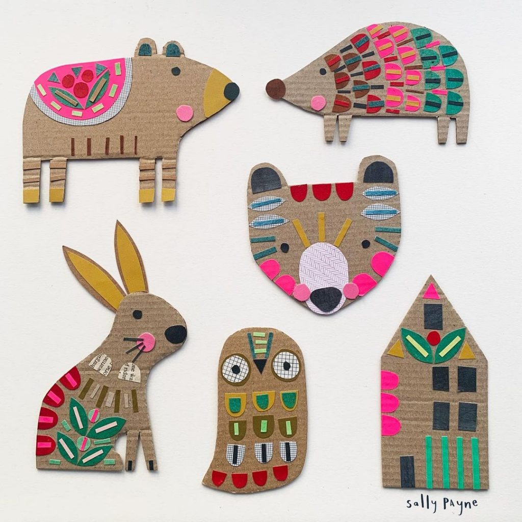 Cardboard Animals Crafts