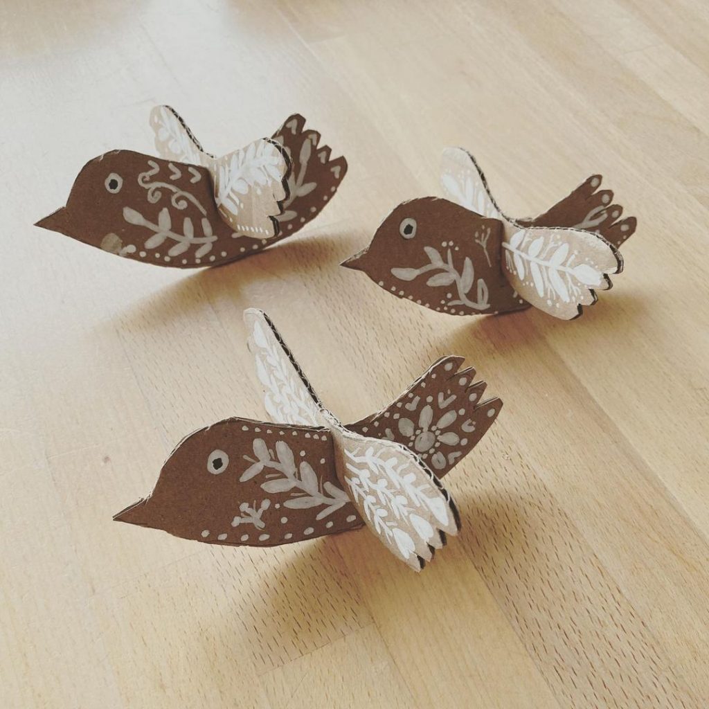 Birds Cardboard Crafts 1