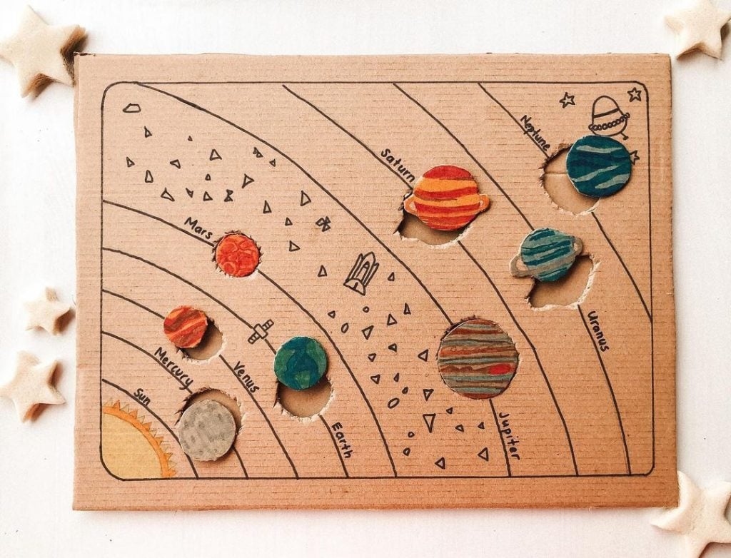 Solar system Cardboard Puzzles 1