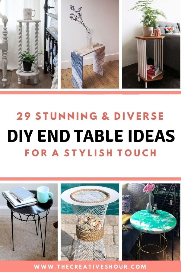 29 Stunning and Diverse DIY End Table Ideas The Creatives Hour