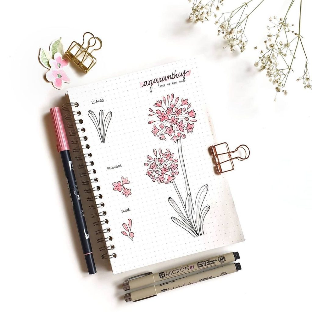 30 Amazing Flower Doodles For Your Bujo Pages
