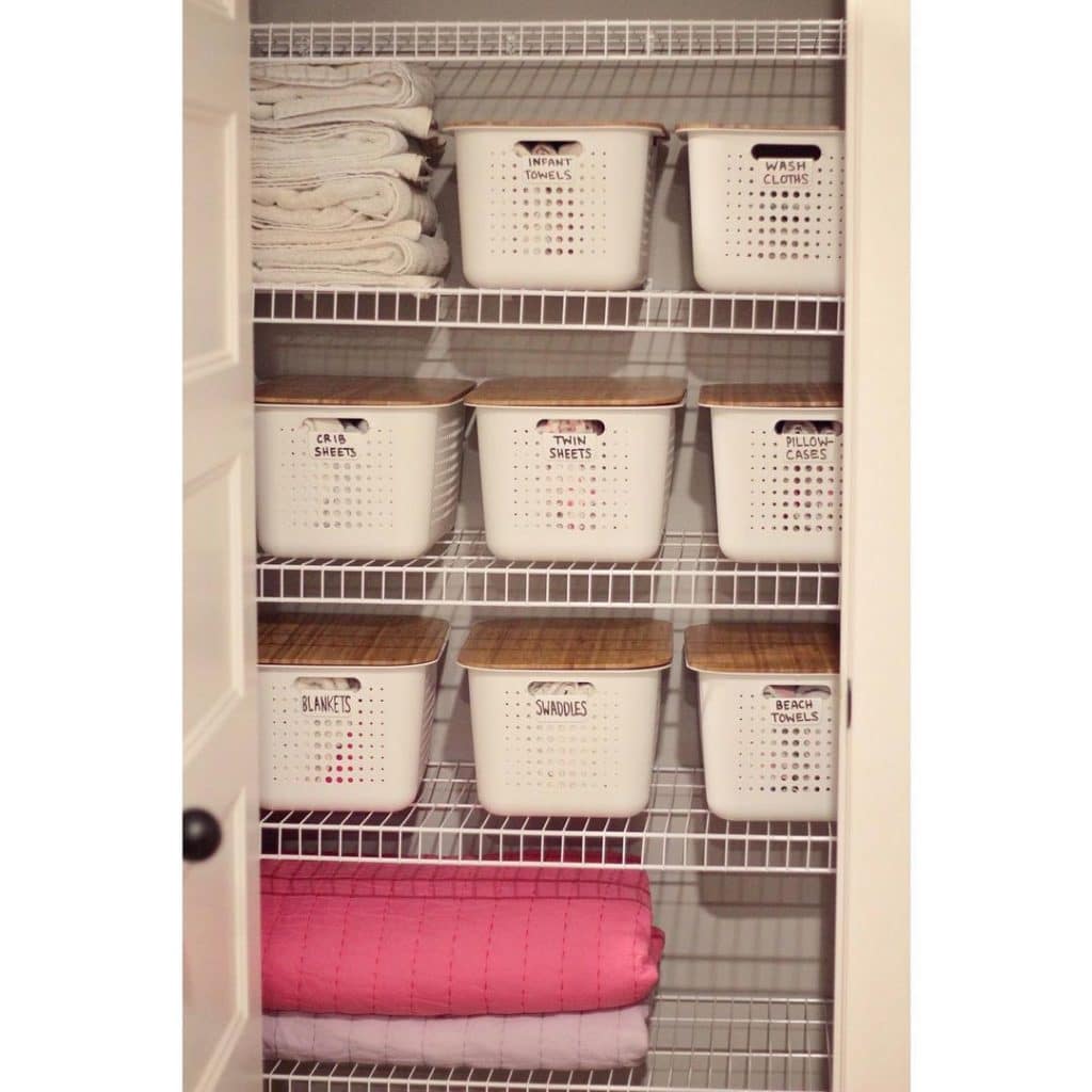 basket linen organisation iddas