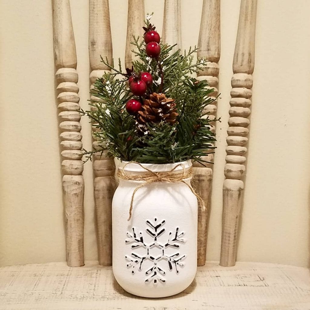christmas decor mason jar craft