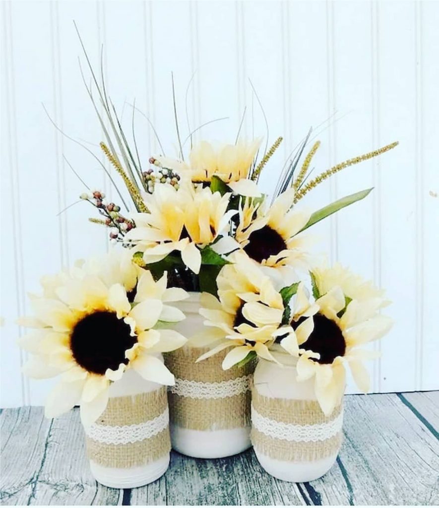 flower vase mason jar crafts