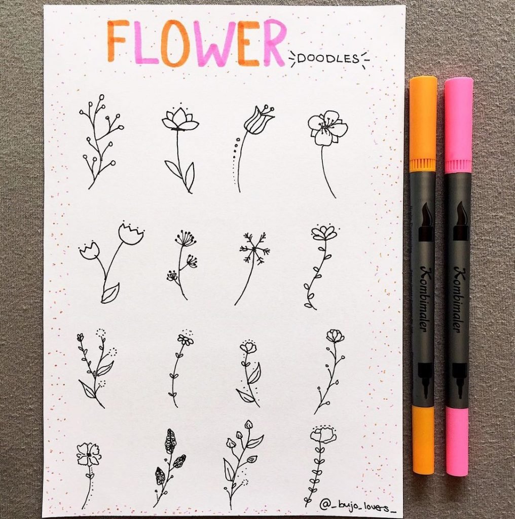 Other flower doodles to inspire you 11