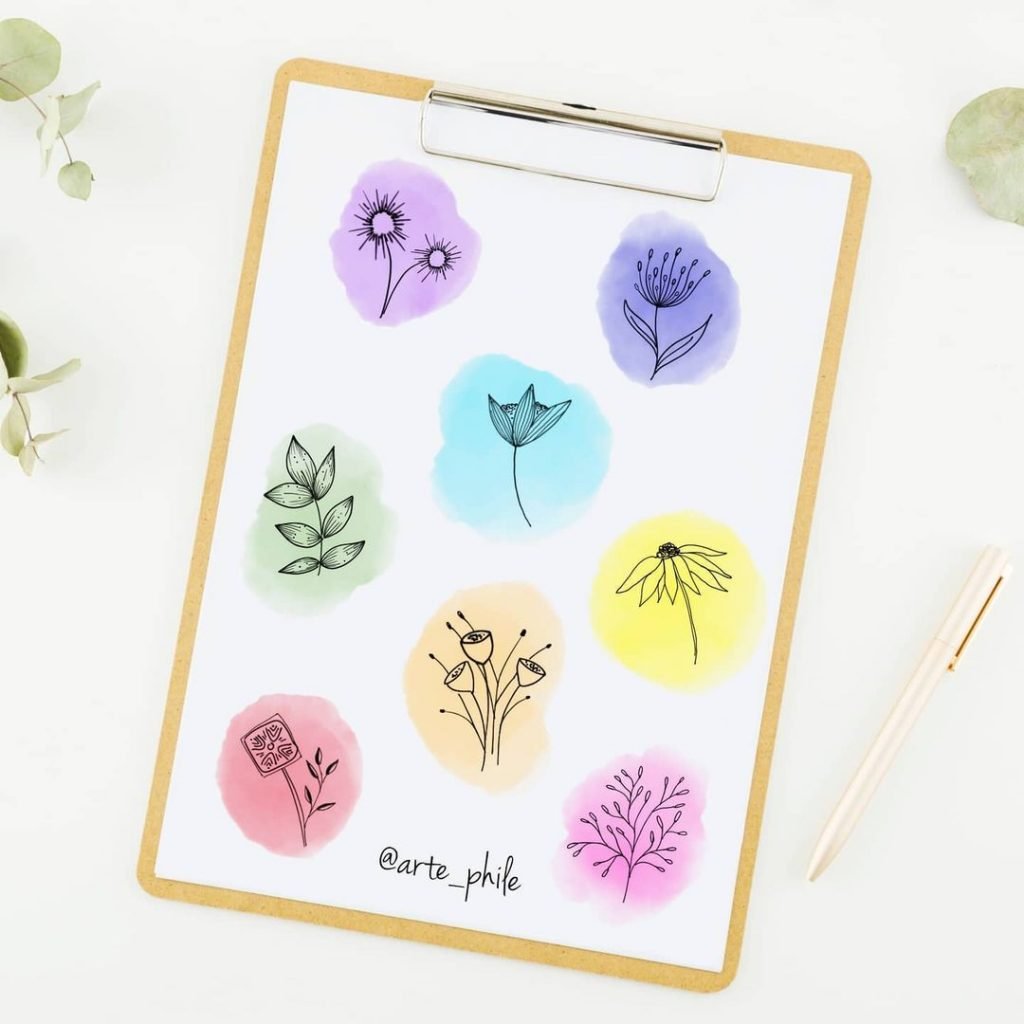 Other flower doodles to inspire you 7