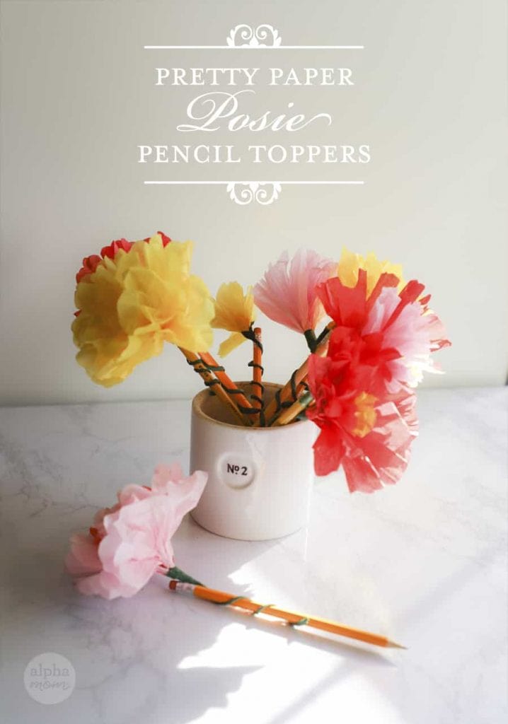 Paper Posie Pencil Poppers tissue paper craft