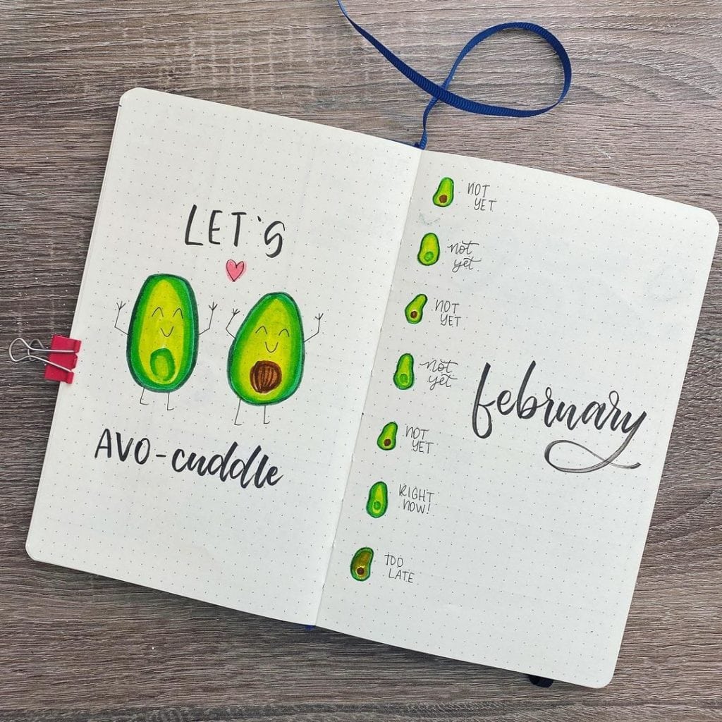 Avocado Theme Cover Page Ideas For February