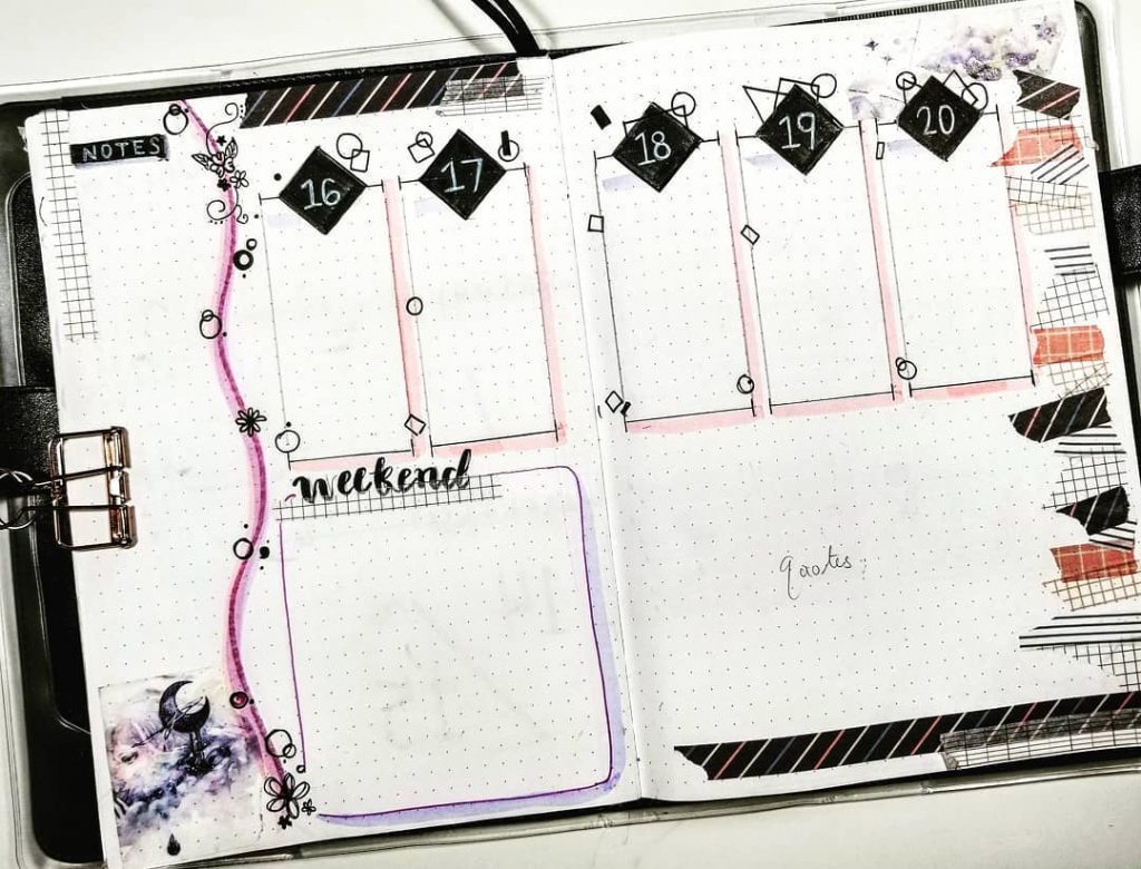 February Bullet Journal Weekly Layout Ideas