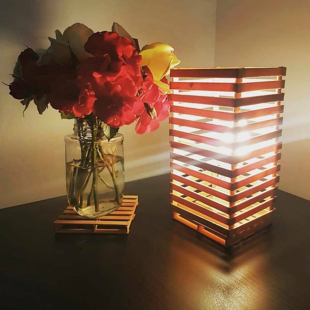 Lamp Popsicle stick crafts for adults