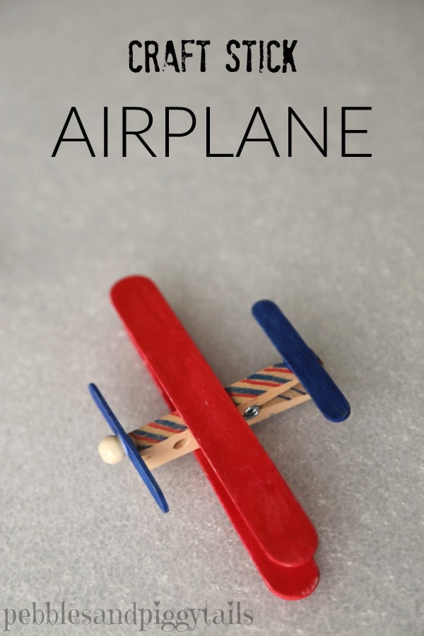 Airplane Popsicle stick crafts for kids
