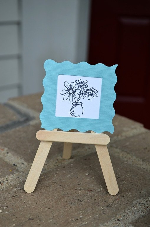 Frame Popsicle stick crafts for kids