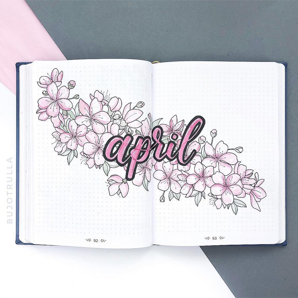 April Bullet Journal Theme