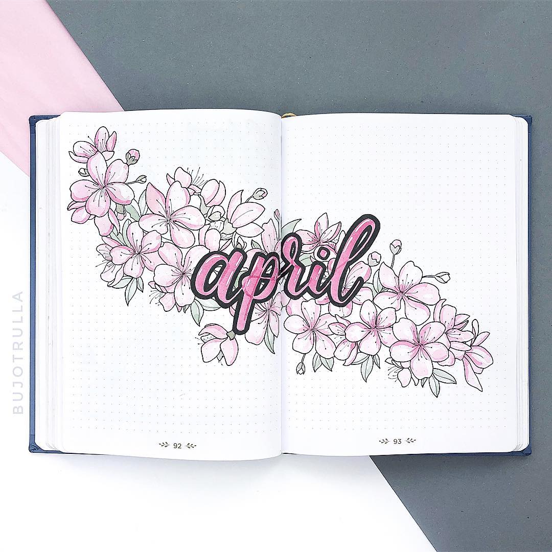 20+ Unique April Bullet Journal Ideas For This Spring