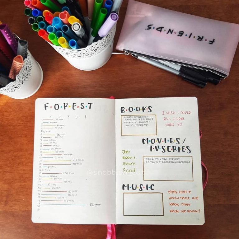 20+ Interesting Friends Theme Bullet Journal Ideas For You