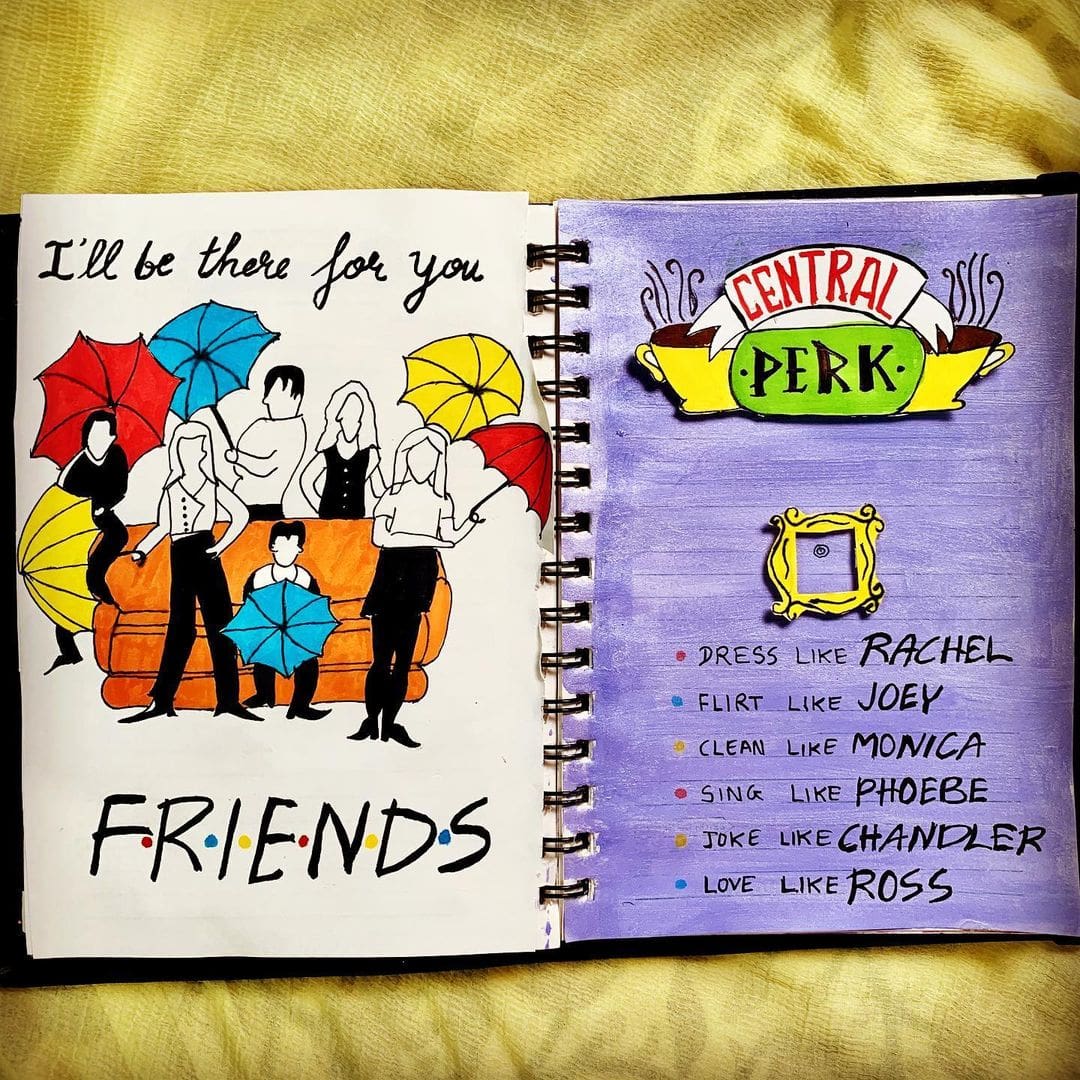 20+ Interesting Friends Theme Bullet Journal Ideas For You