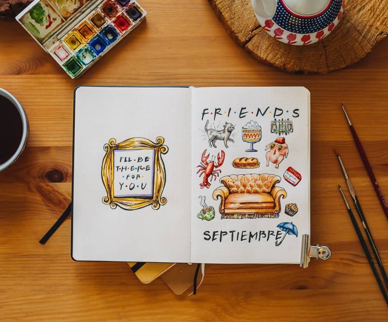 20 Interesting Friends Theme Bullet Journal Ideas For You 3522