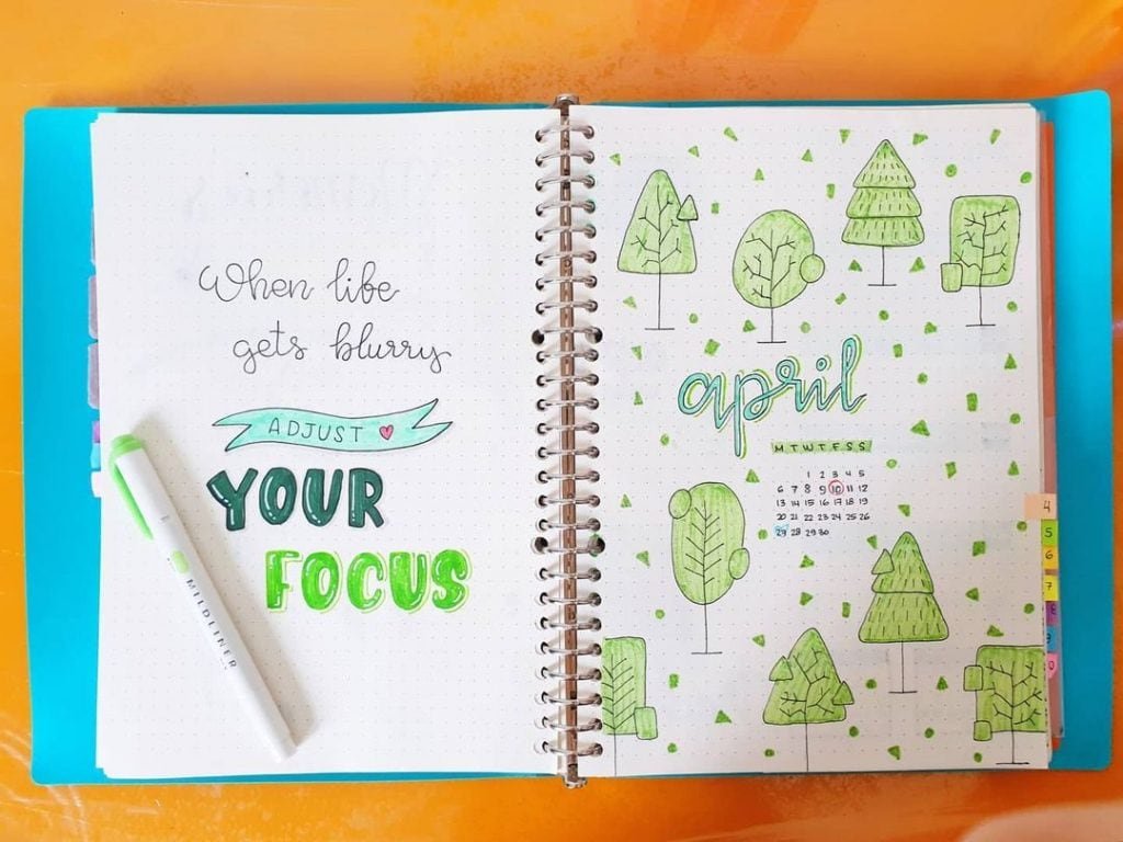 April Bullet journal quotes