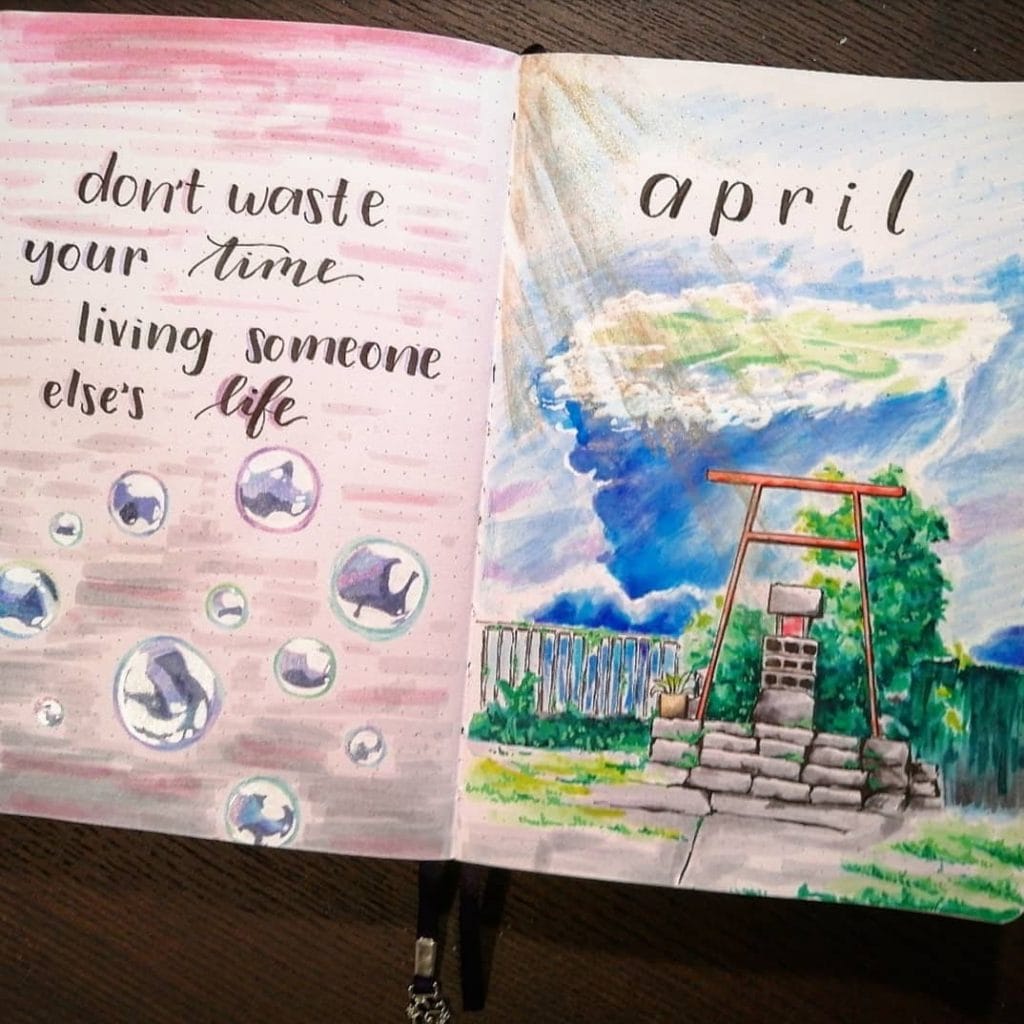 April Bullet journal quotes