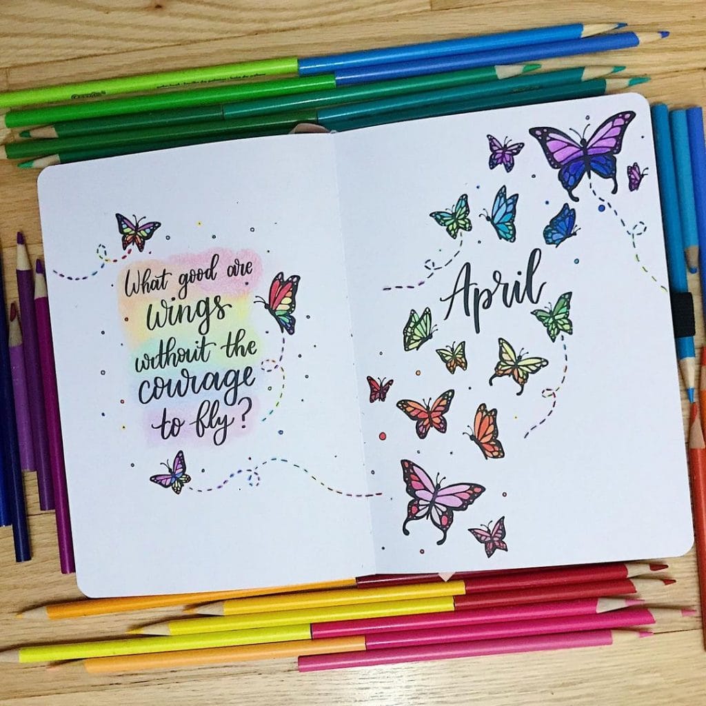 April Bullet journal quotes