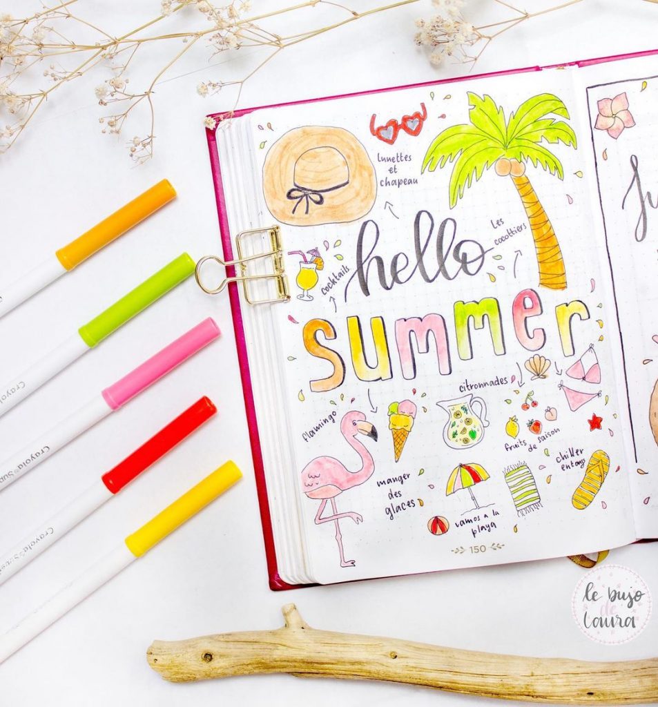 summer bullet journal