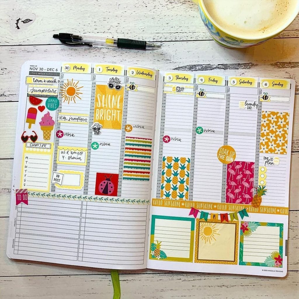 summer bullet journal