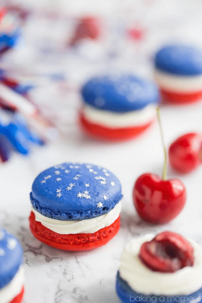 4th of July Macaroons Dessert Recipes