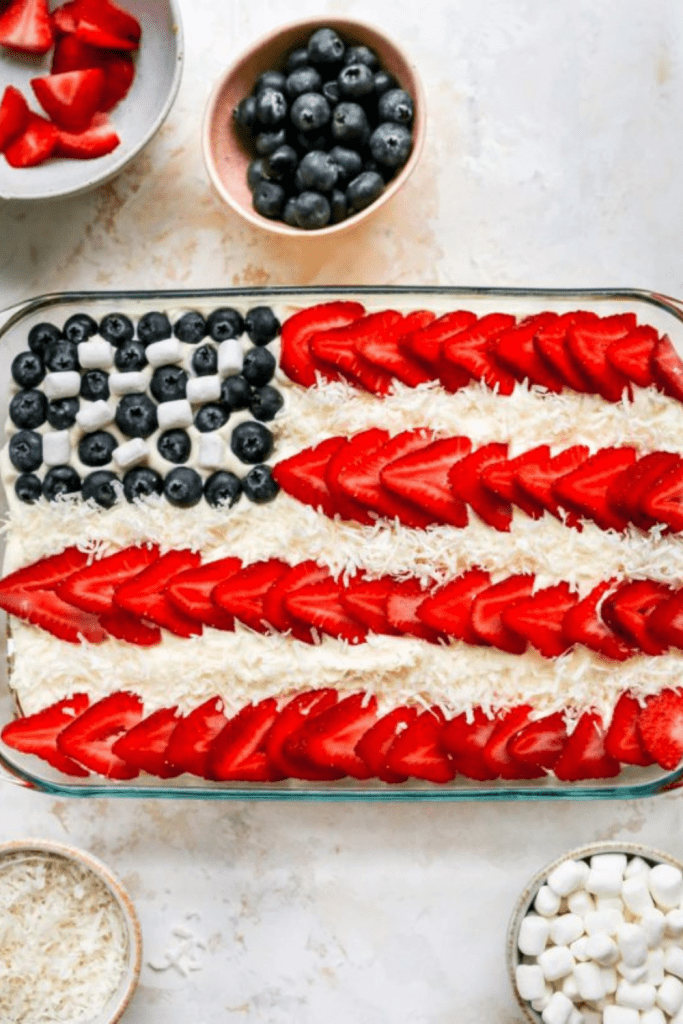 4th of July Flag Theme Cake Dessert Recipes