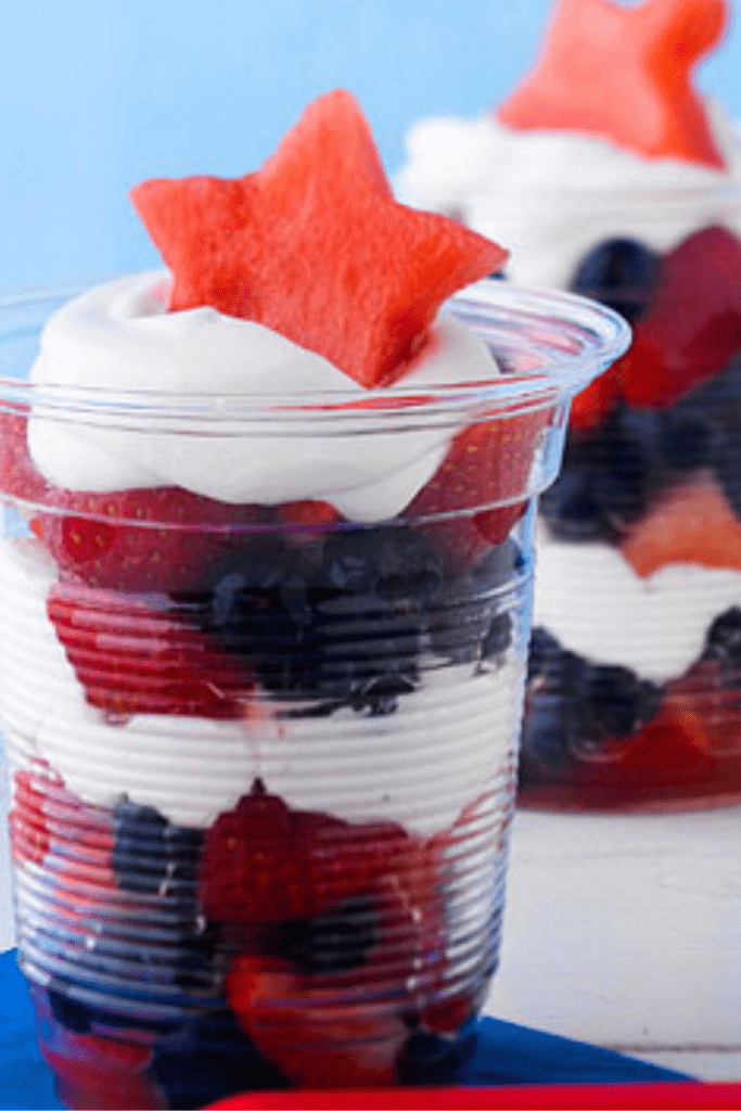 4th of July Cup of Parfaits Dessert Recipes