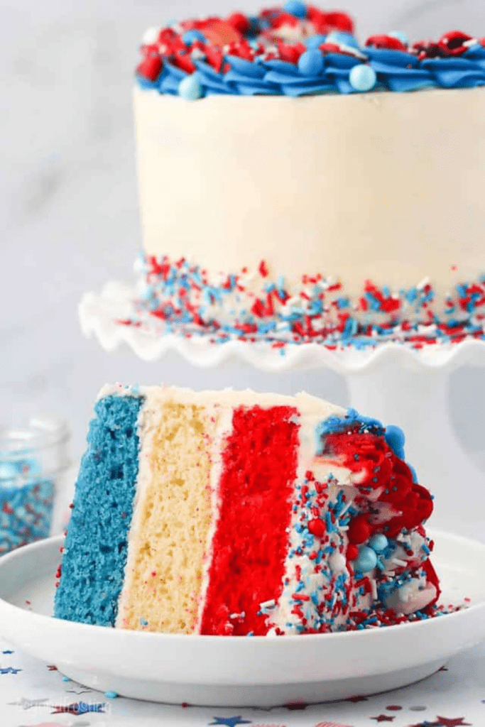4th of July Vanilla Cake Dessert Recipes
