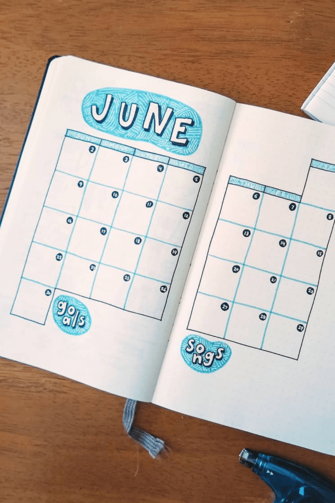 June Monthly Spread