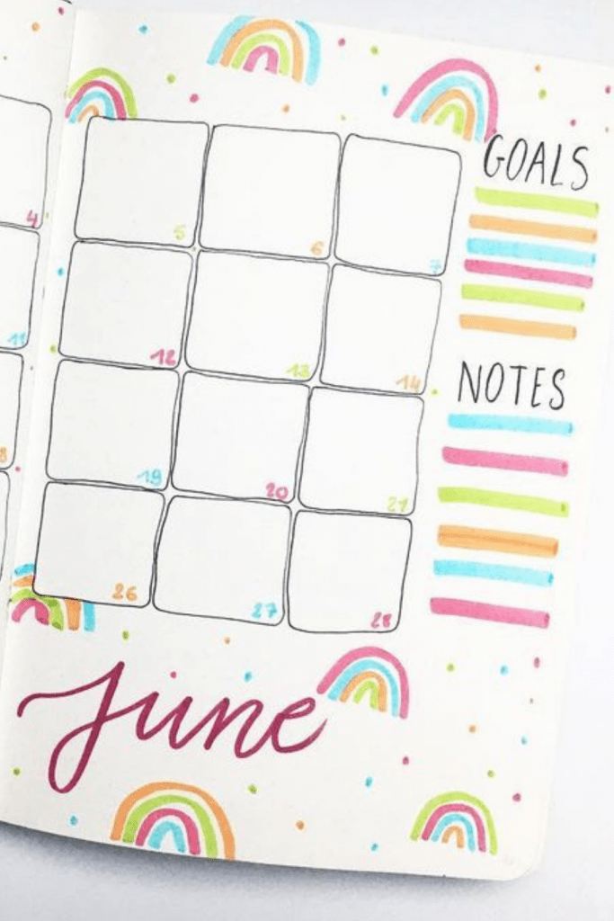 June Monthly Spread