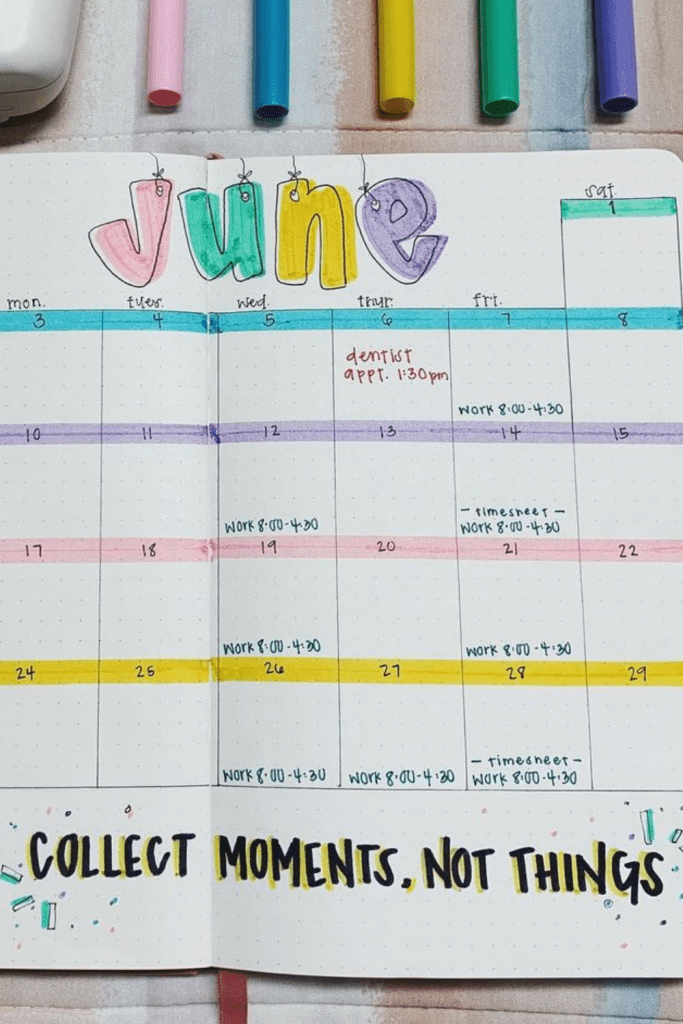 June Monthly Spread