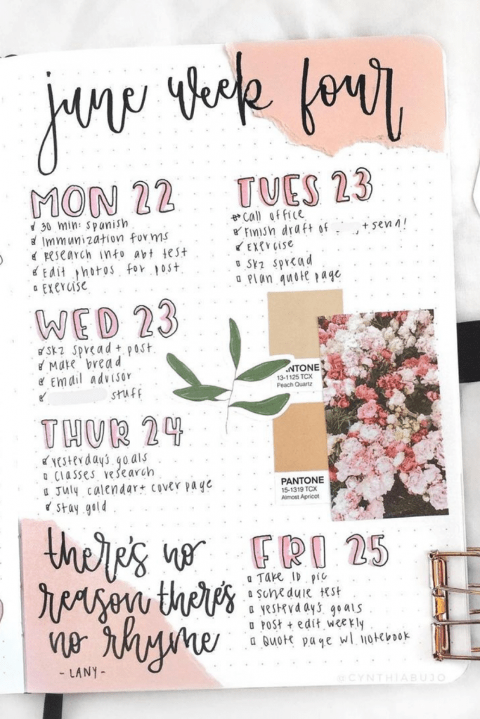 June Weekly Spread