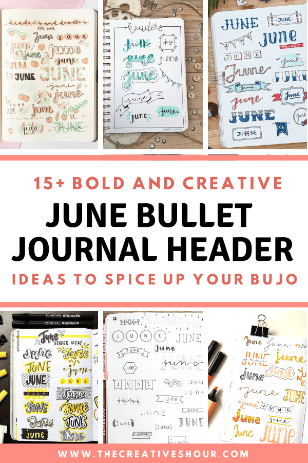 15+ June Bullet Journal Headers To Decorate your BuJo