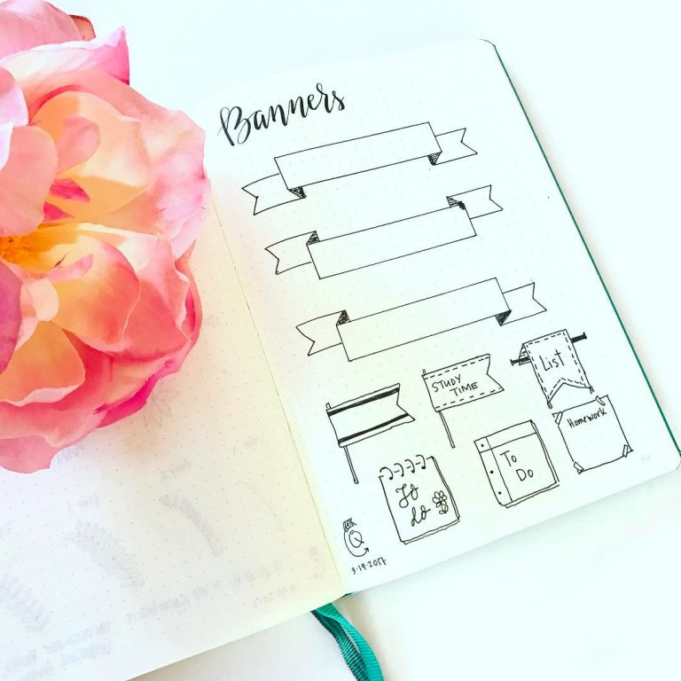 20+ Best Bullet Journal Banner Ideas For 2024