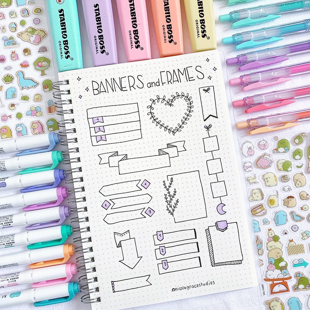 20+ Best Bullet Journal Banner Ideas For 2021