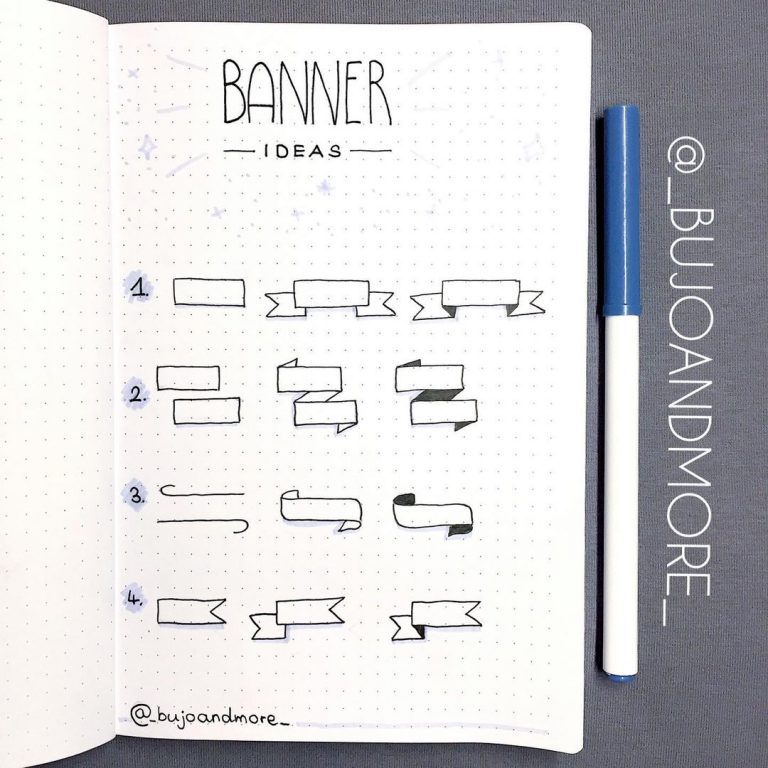 20+ Best Bullet Journal Banner Ideas For 2024